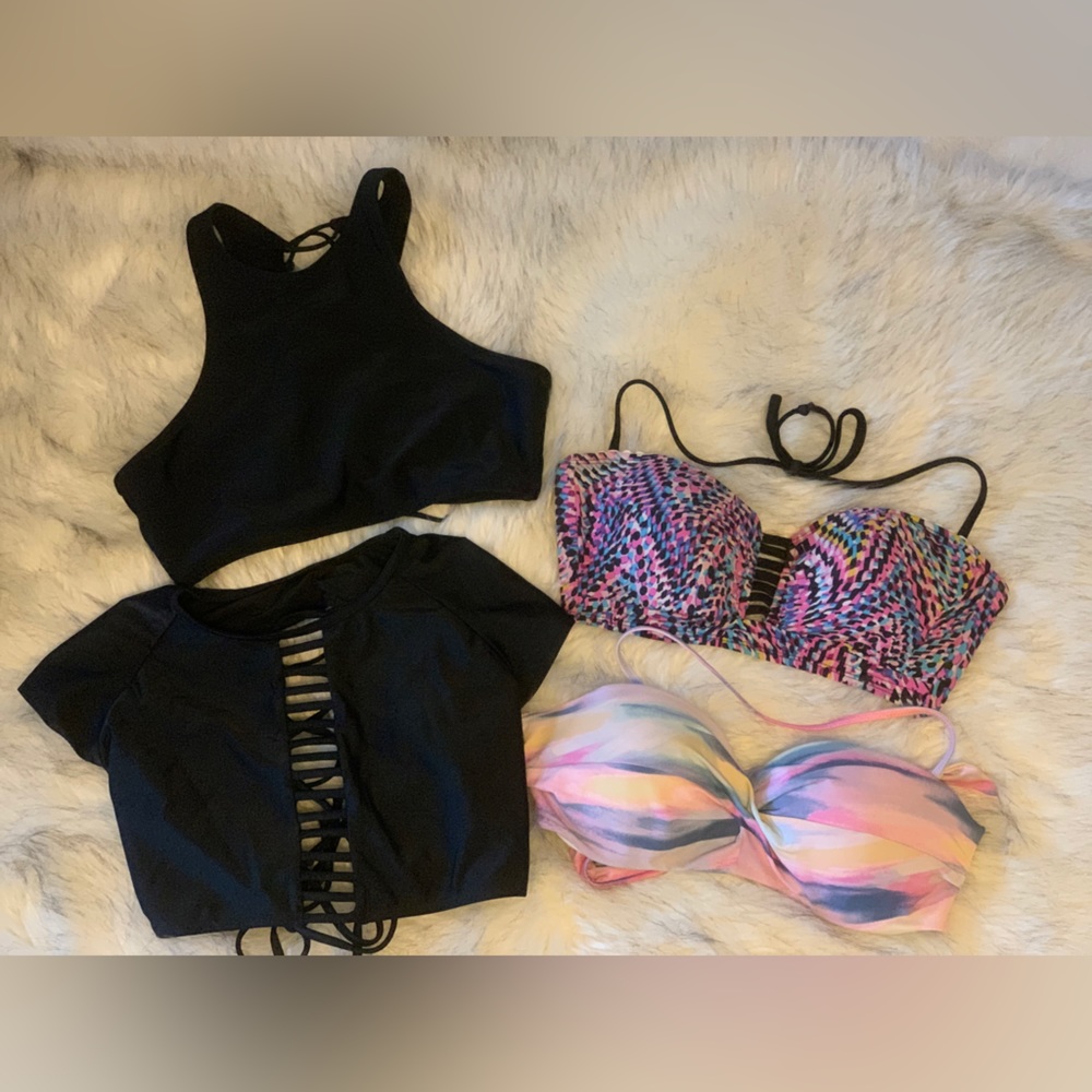 Four bikini tops